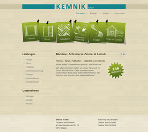 Kemnik GmbH-Website mit simpilio-CMS…