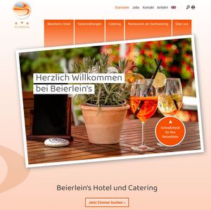 Webdesign Beierleins Landgasthaus und Hotel Kopfbereich Startseite…